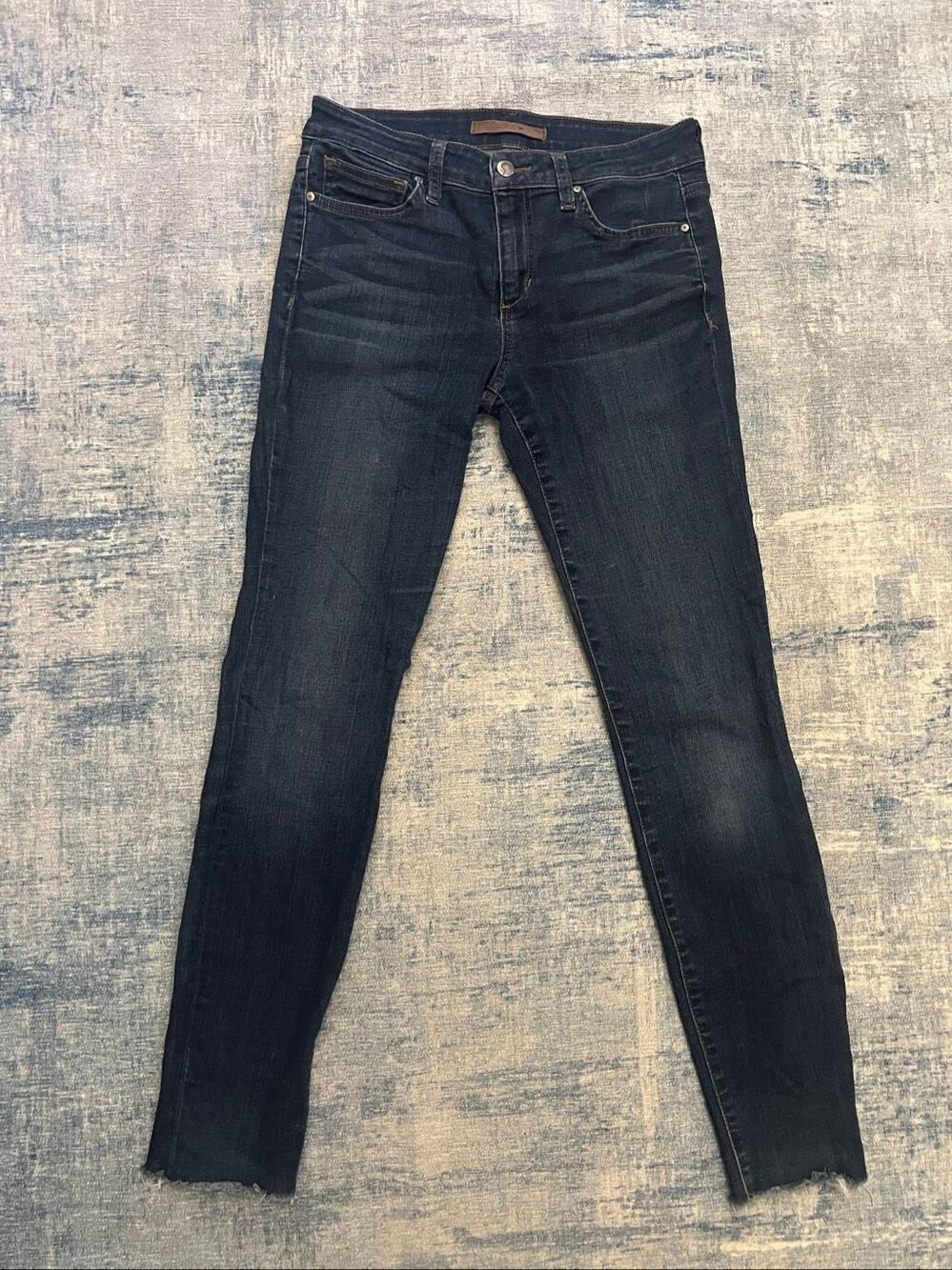 Joe's Jeans Dark Indigo Wash The Skinny Mid Rise Jeans 27 x 30